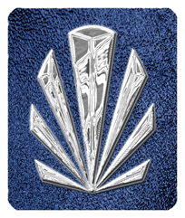 DF35-602-SL-SH-BL Silver Sunburst Shimmer Blue